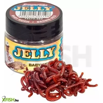 Benzar Jelly Baits Baby Worm Műcsali Barna+Piros