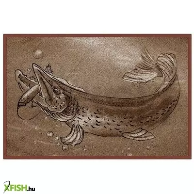 Delphin Horgász Szőnyeg Retro Csuka