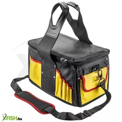 Neotools szerszámtáska, vászon 410*230*230mm, kívül16 zseb, belül12 zseb