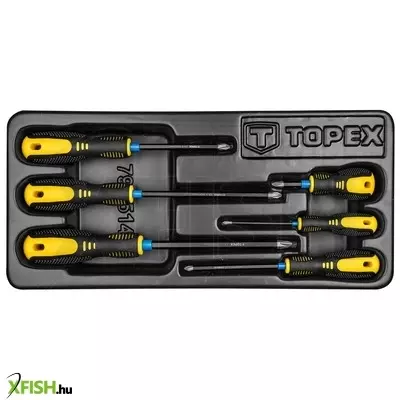 Neotools csavarhúzó készlet ph, 6db, műhelykocsitálcával