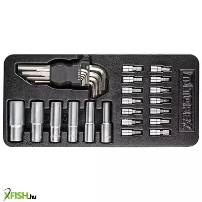 Neotools szerszámkészlet 29db, műhelykocsitálcával