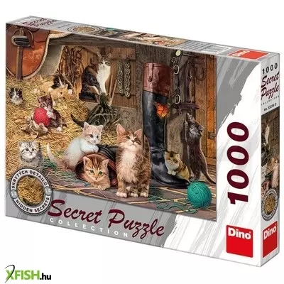 Dino cicák 1000 darabos titkos puzzle
