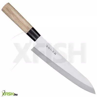 Home satake 805-858 megumi gyuto (séf) japán konyhakés, rozsdamentes acél, 21 cm pengehossz, gumifa markolat
