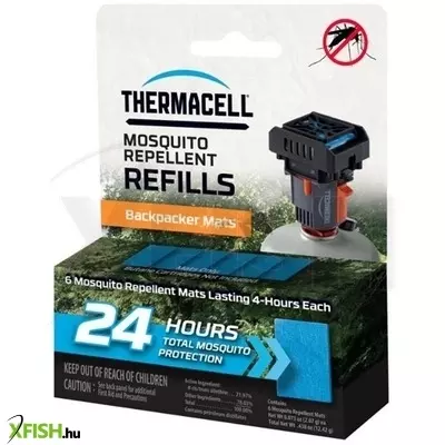 Thermacell - Backpacker 24 Órás Utántöltő - Csak Lapka 6 db