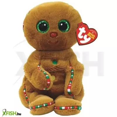 Ty beanie babies plüss figura crispin, 15 cm - mézeskalács (3)