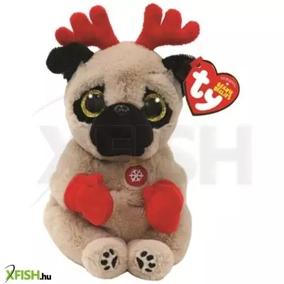 Beanie babies plüss figura mittens, 15 cm - barna kutya (3)