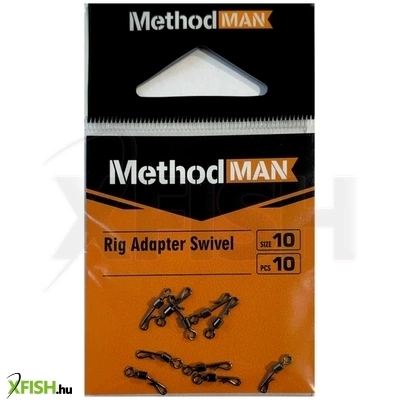 Konger Methodman Rig Adapter Swivel Gyorskapocs 10-es 10db/csomag
