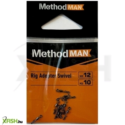 Konger Methodman Rig Adapter Swivel Gyorskapocs 12-es 10db/csomag