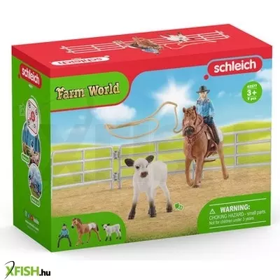 Schleich lasszóverseny cowgirllel
