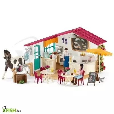 Schleich lovas kávézó