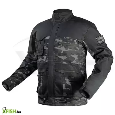 neotools terepmintás munkavédelmi kabát camo urban, 60% pamut, 37% poliészter, 3% elasztán, l