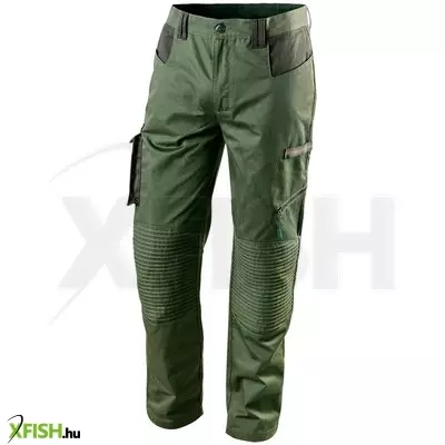 Neotools olíva munkásnadrág, camo, 60% pamut, 40% polyester, 255 g/m2, XL