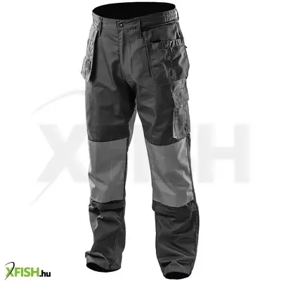 Neotools munkásnadrág, hd, xl/56 65% poliészter, 35% pamut, 267g/m2, térdprotektor zseb, térd alatt lezippzározhat, XL