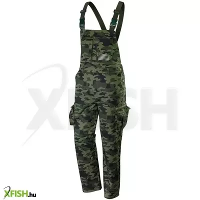 Neotools kantáros, terepmintás munkásnadrág, camo, 60% pamut, 40% polyester, 255 g/m2, XXL