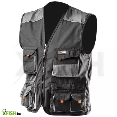neotools munkavédelmi mellény, hd, xl/56 65% poliészter, 35% pamut, 267g/m2, vékony fényvisszaverő csík, xl