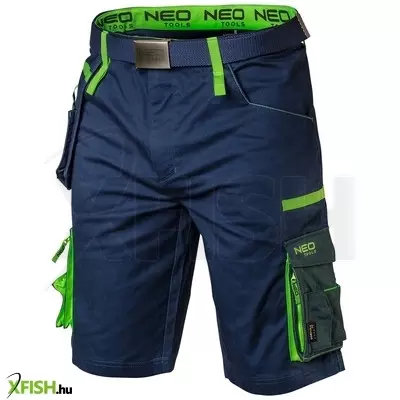 Neotools rövid munkásnadrág, övvel, premium, 62% pamut, 35% polyester, 3% elastane, XL