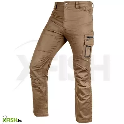 Neotools munkásnadrág mix&match canvas, 280g/m2, külső zsebek, fényvisszav. betétek, barna, XL