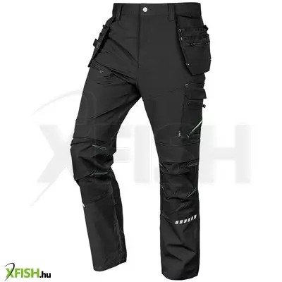 Neotools munkásnadrág, mix&match, 4 irányú sztreccs, 230g/m2, külső csavarzsebekkel, cordura megerősítésekkel, fekete, XXL