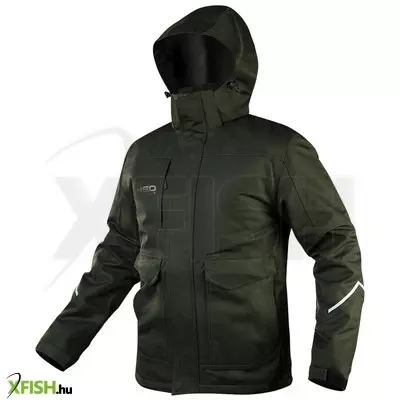 Neotools téli munkavédelmi kabát, olíva, camo, S