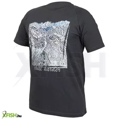 Neotools munkavédelmi póló, outdoor, hegyek, fekete, 100% pamut, 180g/m2, XXXL