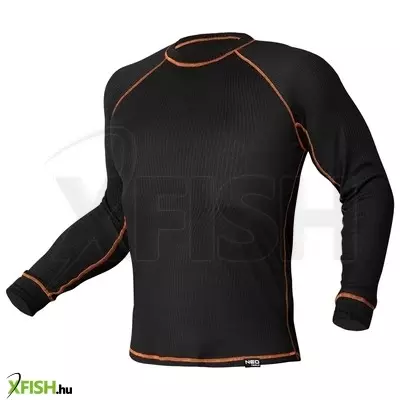 Neotools thermo aláöltözet felső, hosszú ujjú, fekete, basic, xxl/xxxl