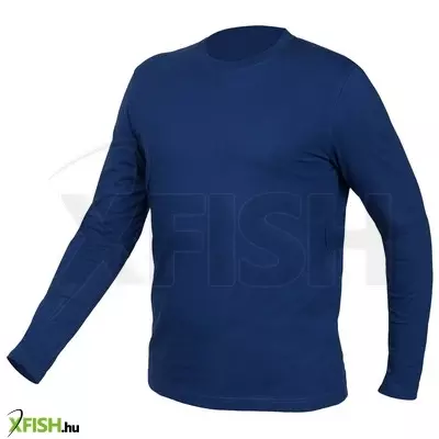 Neotools munkavédelmi póló, hosszú ujjú, tengerészkék, 100% pamut, XXXL