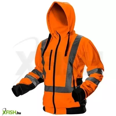 Neotools láthatósági munkavédelmi kabát, narancssárga, kapucnival, XL