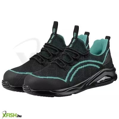 Neotools munkavédelmi cipő, o1 sr, fekete-kék, neo air, légpárnás, fémmentes, csúszásgátló, antisztatikus talpfelület, 42