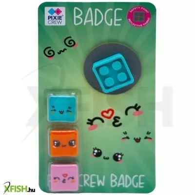 Pixie kitűző fényvisszaverő alátéttel