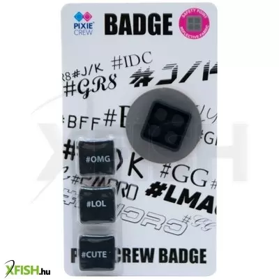 Pixie kitűző fényvisszaverő alátéttel