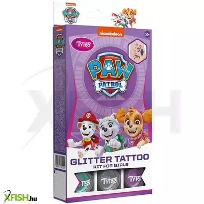 Tytoo mancs őrjárat lányos csillámtetoválás szett