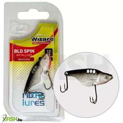 Wizard Bld Spin Bream Villantó 12Gr Black & White Fekete és Fehér