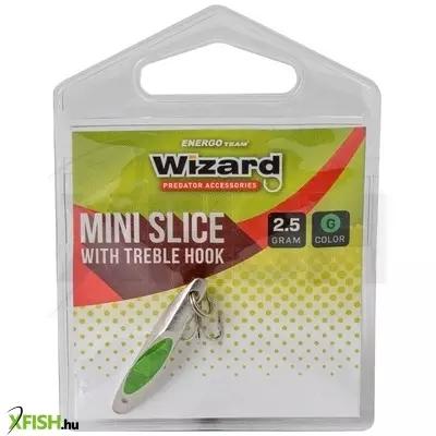 Wizard Mini Slice Támolygó Villantó Zöld L-es 4g 1db/csomag