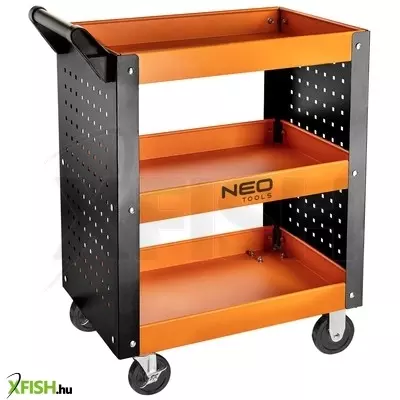 Neotools műhelykocsi, nyitott műhelykocsi, 3 polcos, 630x390x830mm, teherbírás120kg, szerszámkocsi