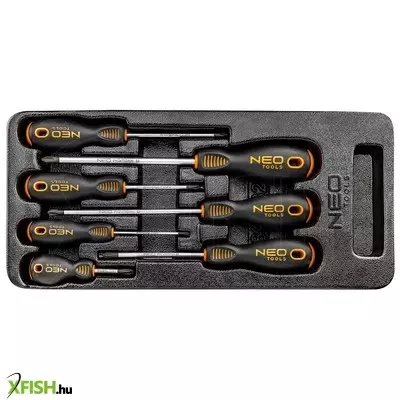 Neotools csavarhúzó készlet, ph, 7db, műhelykocsitálcával