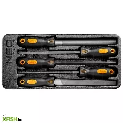 Neotools reszelő készlet 5db, műhelykocsitálcával