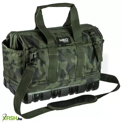 Neotools szerszámtáska terepmintás, 40x22x33cm, 600d poliészter
