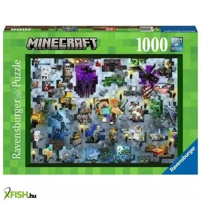 Ravensburger puzzle 1000 db - minecraft mobs