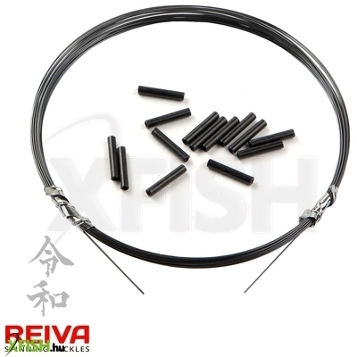 Reiva Titánium Leader + Crimp Tube 300cm 0.15mm 4Kg