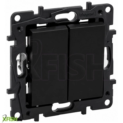 legrand 863508 niloé step kettős váltókapcsoló 10ax fekete