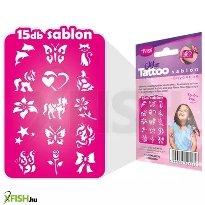 tytoo lányos sablon szett 15 db-os