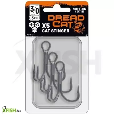 Dread Cat X5 Cat Stinger Harcsázó Hármashorog 4.0-ás 3db/csomag