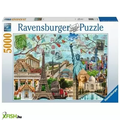 Ravensburger puzzle 5000 db - nagyvárosi kollázs