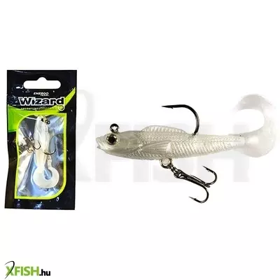 Wizard Swimbait Twister Shad Gumihal White 2 Inch 1db/csomag