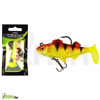 Wizard Swimbait Perch Gumihal Yellow Redtiger 3 Inch 1db/csomag