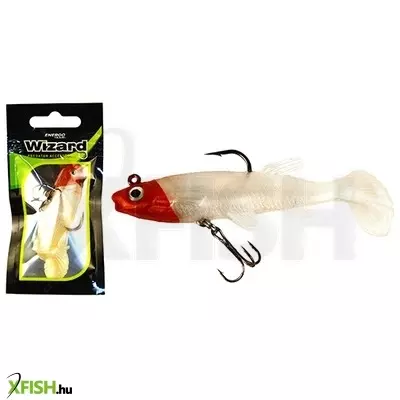 Wizard Swimbait Paddle Shad Gumihal Red White 2 Inch 1db/csomag