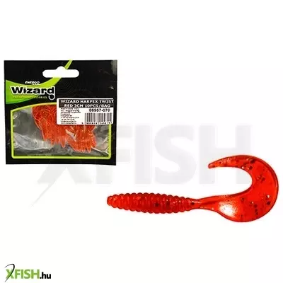 Wizard Harpex Twister Red 3cm 10db/csomag