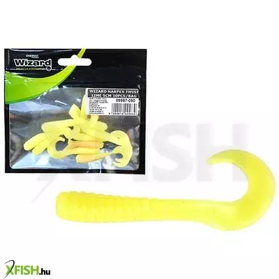 Wizard Harpex Twister Lime 5cm 10db/csomag