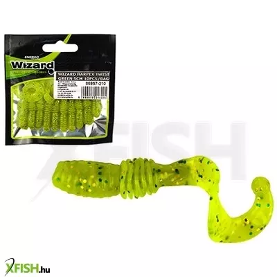 Wizard Harpex Twister Green 5cm 10db/csomag