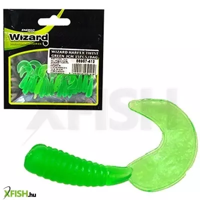 Wizard Harpex Twister Green 3cm 15db/csomag
